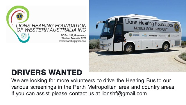 Lions Hearing Bus – Drivers Needed