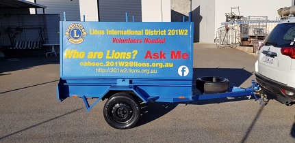 New! Lions Resource Trailer now available on loan to clubs