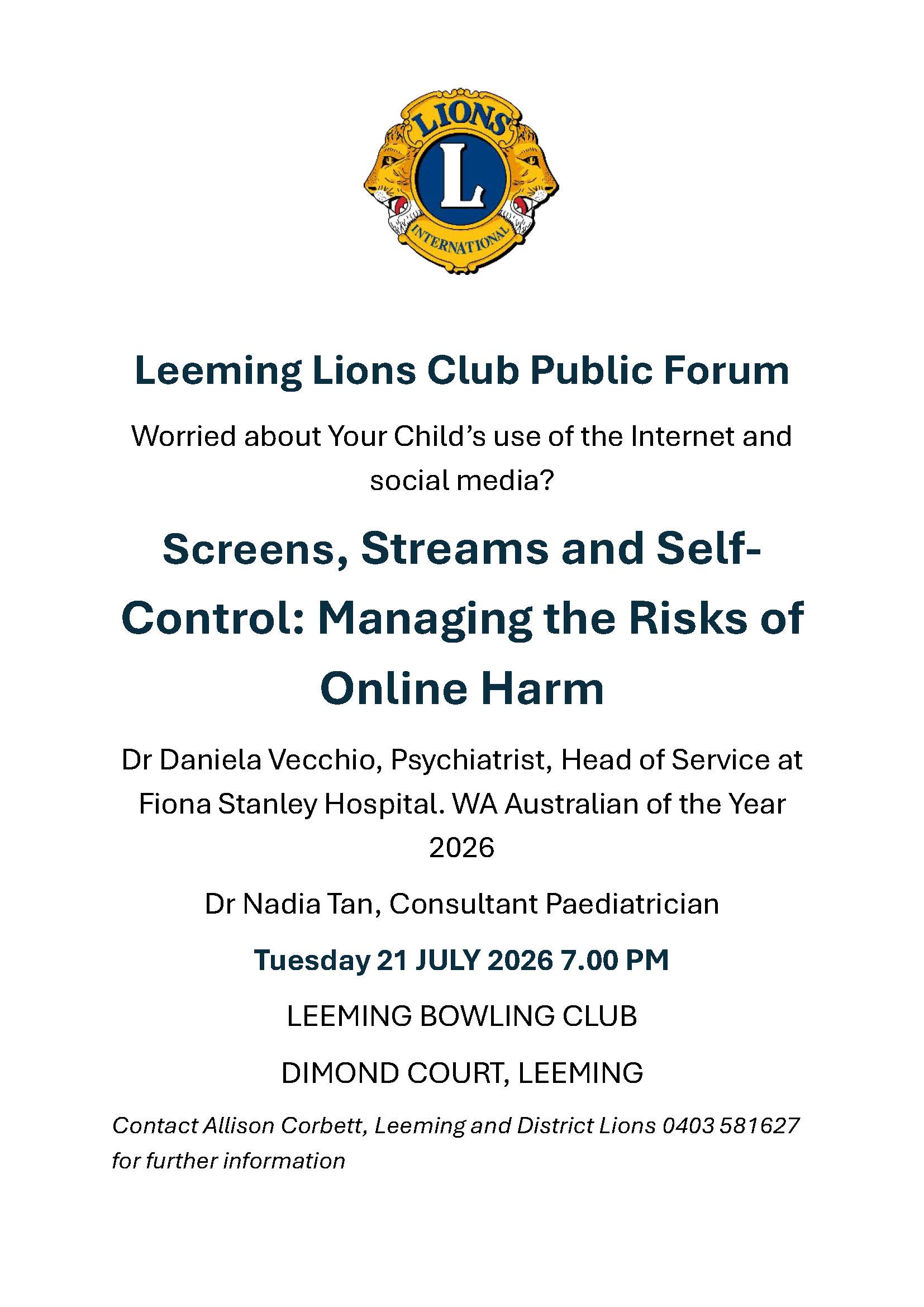 public Talk for addictions